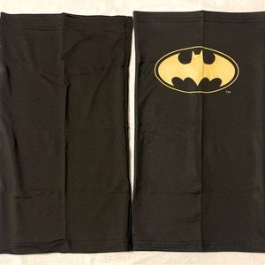 DC Batman Gaiter Face Mask & Solid Black Gaiter Face Mask Brand New - Never Used